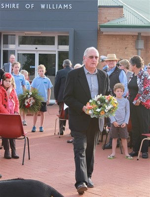 ANZAC Day - Wreath from combined churches