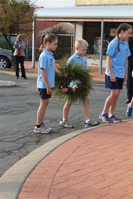 ANZAC Day - Wreath, Williams Primary School
