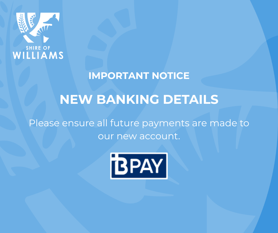 New Banking Details